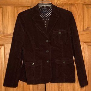 NWOT Vintage Lands' End Corduroy Jacket Coat Size 14